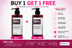 WINYFRED-KOREAN FORMULATION Buy 1 Get 1 FREE For Body Acne Shower Gel (300 ml) pack of two