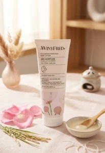 Winyfred Vanilla Cashmere Body Lotion - Rice Water & Niacinamide | Korean Formulation (199 ml)